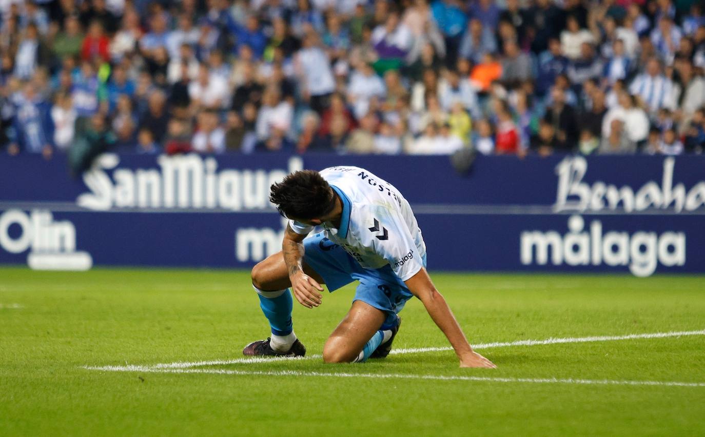 El Málaga-Alcoyano en La Rosaleda, en imágenes