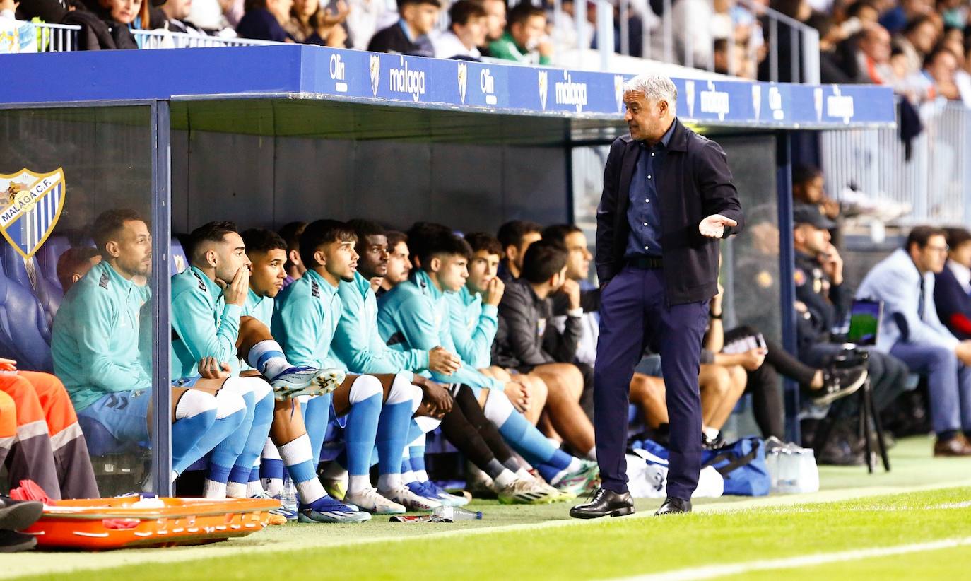 El Málaga-Alcoyano en La Rosaleda, en imágenes