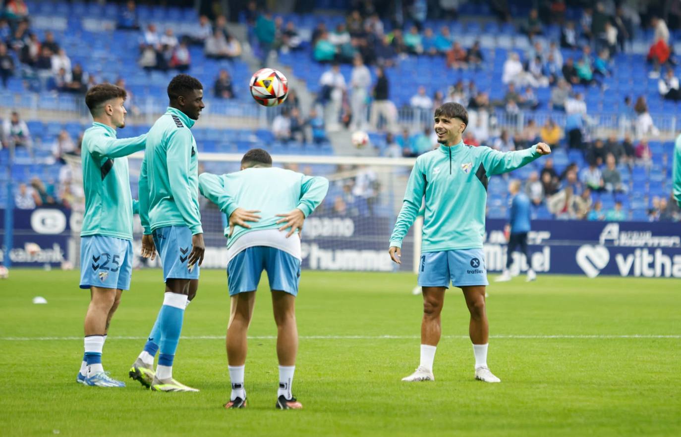 El Málaga-Alcoyano en La Rosaleda, en imágenes