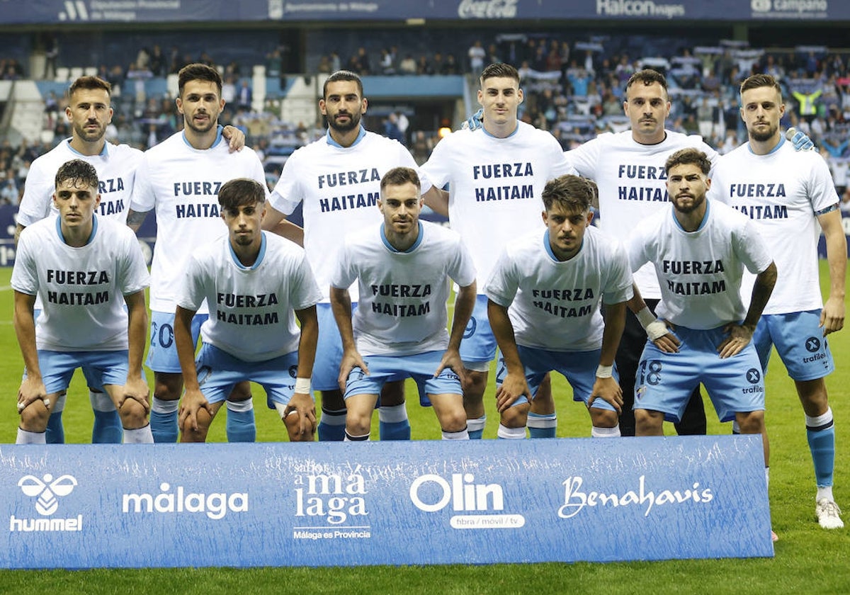 Once titular del Málaga frente al Alcoyano.