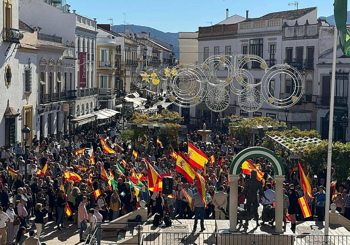Un momento de la protesta.