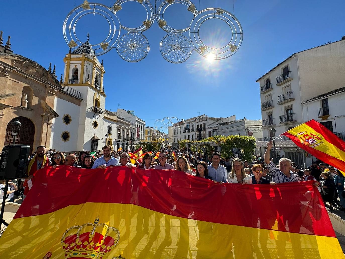 Cocnentración en Ronda, este domingo.
