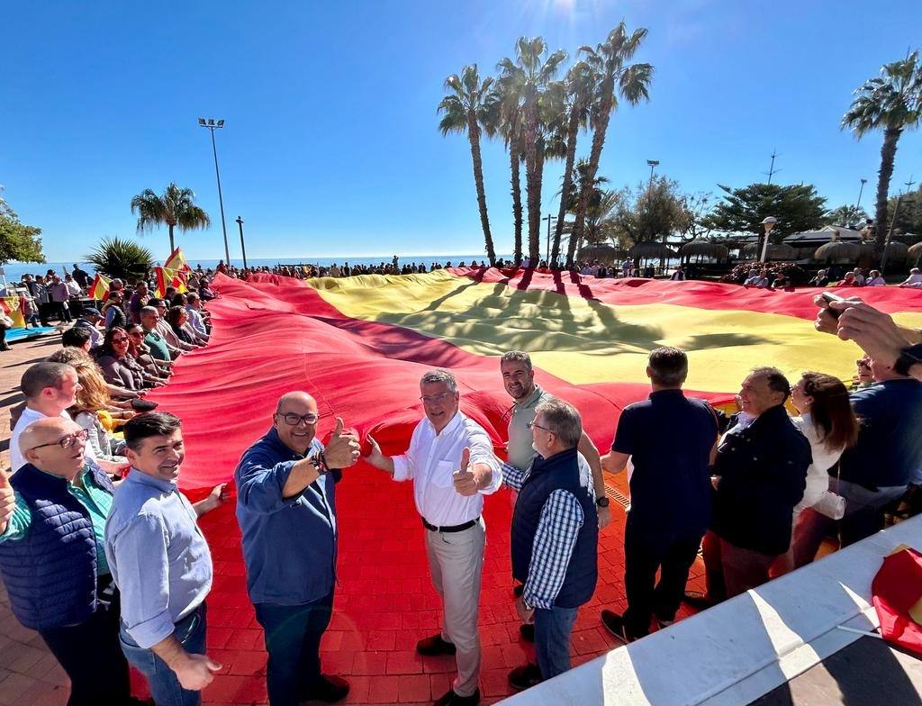 Protesta contra la amnistía en Vélez-Málaga