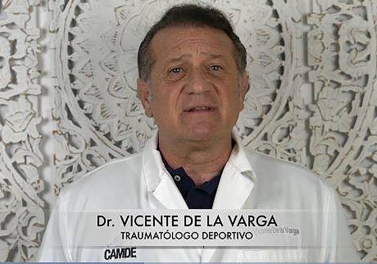 El traumatólogo deportivo Vicente De la Varga