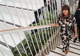 La decana, Isabel Hombrados, en el día de inauguración de la nueva facultad de Psicología y Logopedia.