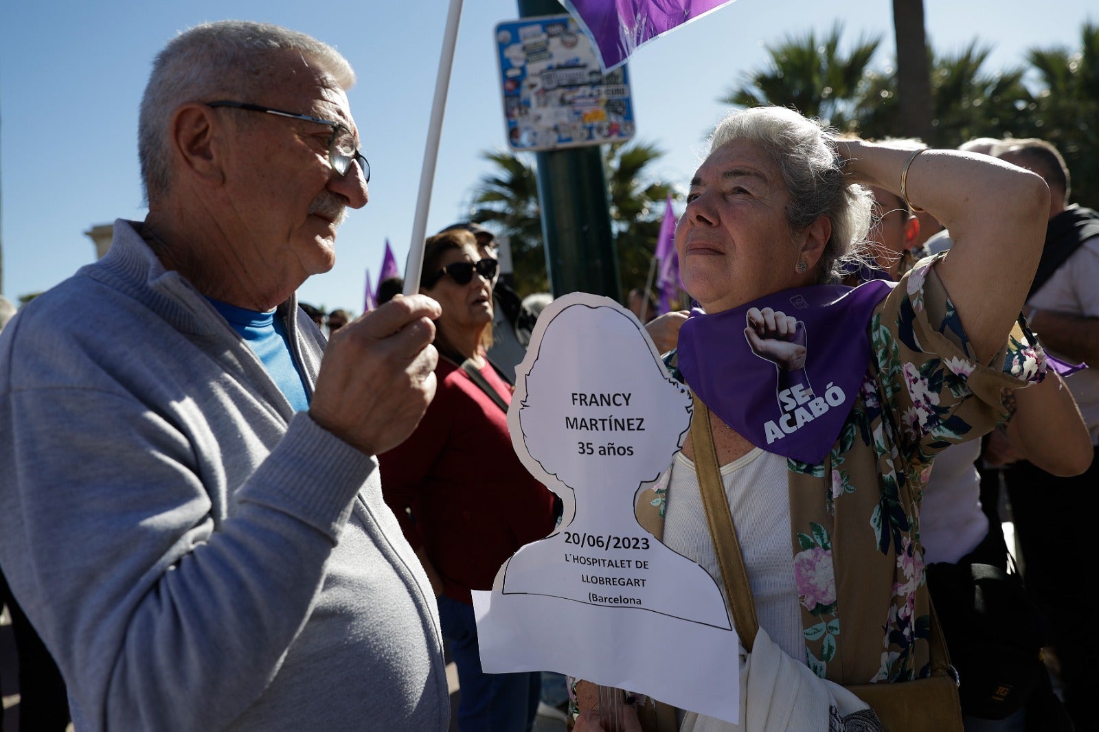 Unas 3.000 personas participan en la manifestación del 25N en Málaga