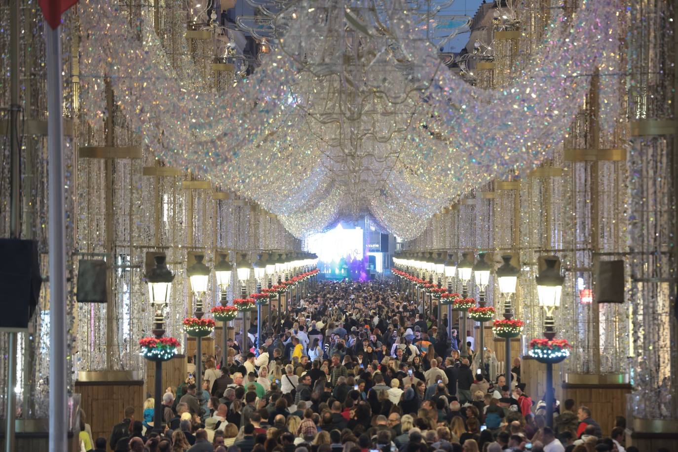 Málaga inaugura su alumbrado de Navidad 2023
