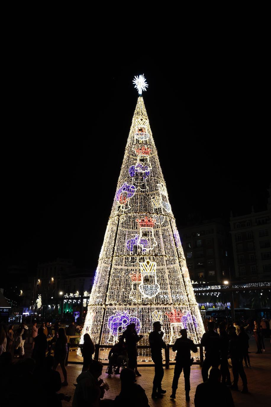 Málaga inaugura su alumbrado de Navidad 2023