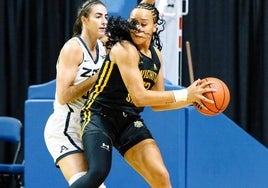 Daniela Abies, en el partido ante Akron.