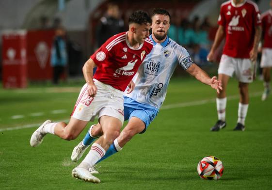 La goleada del Málaga en Murcia, en imágenes