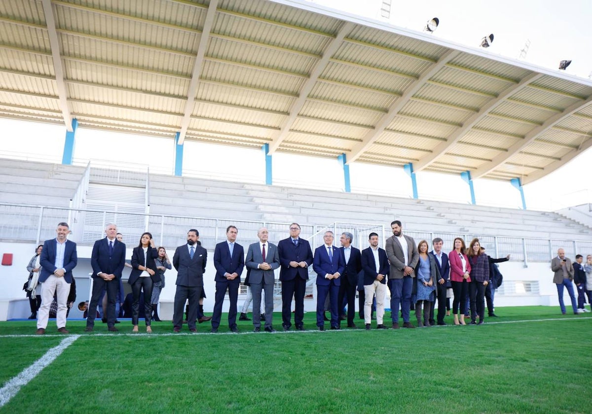 Representantes institucionales, durante el recorrido de la primera fase de La Academia.