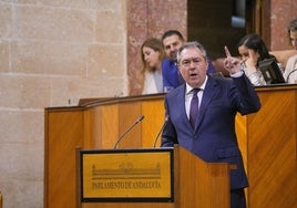 Juan Espadas, durante su intervención.