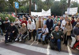 Protesta este jueves en el Ayuntamiento.