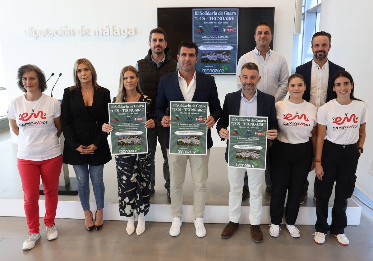 Presentación de la carrera solidaria de Guaro.