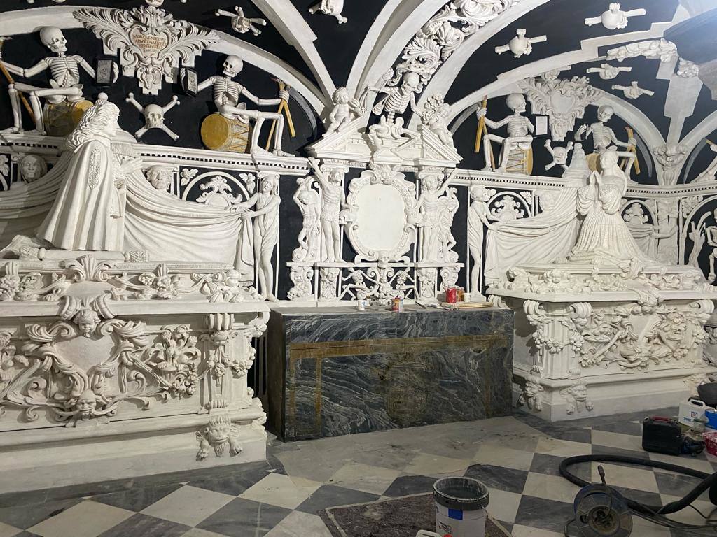 La recuperación de la cripta de la Victoria, en imágenes