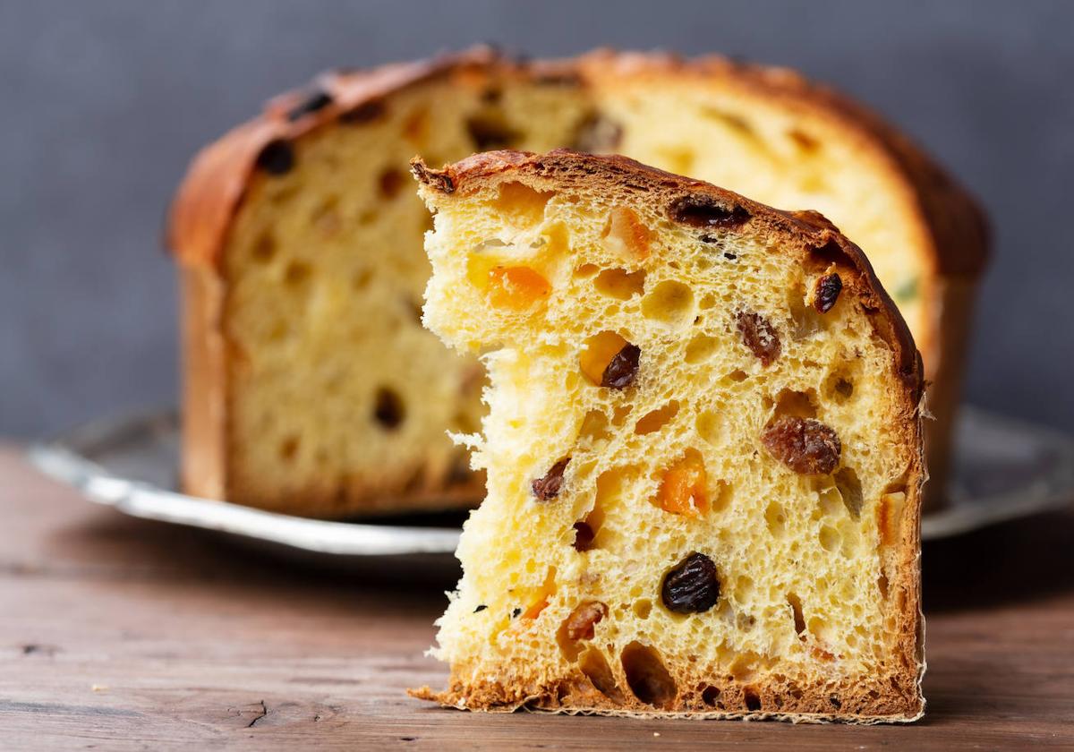 El panettone es un dulce originario de Italia muy propio de Navidad.
