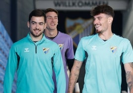 Ramón, sonriente la semana pasada junto a Murillo y Carlos López.