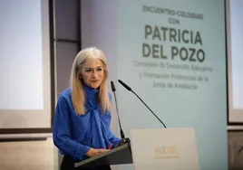 Patricia del Pozo, consejera de Desarrollo Educativo de la Junta.