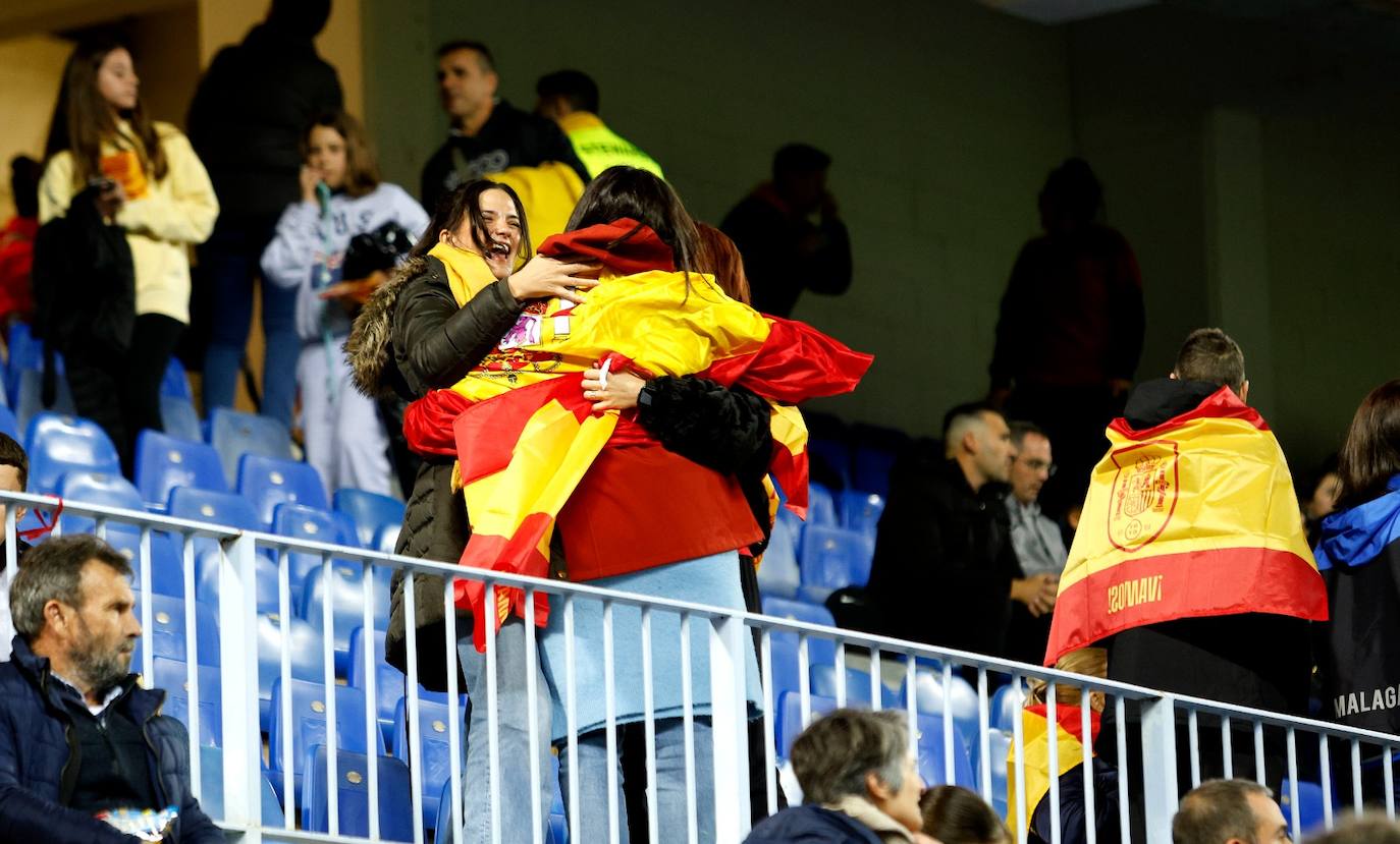 El España- Suecia en La Rosaleda, en imágenes