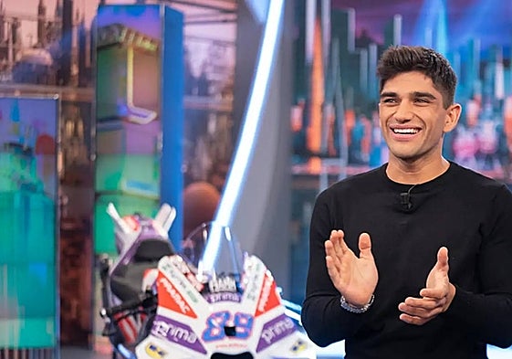 Jorge Martín en su visita a El Hormiguero.