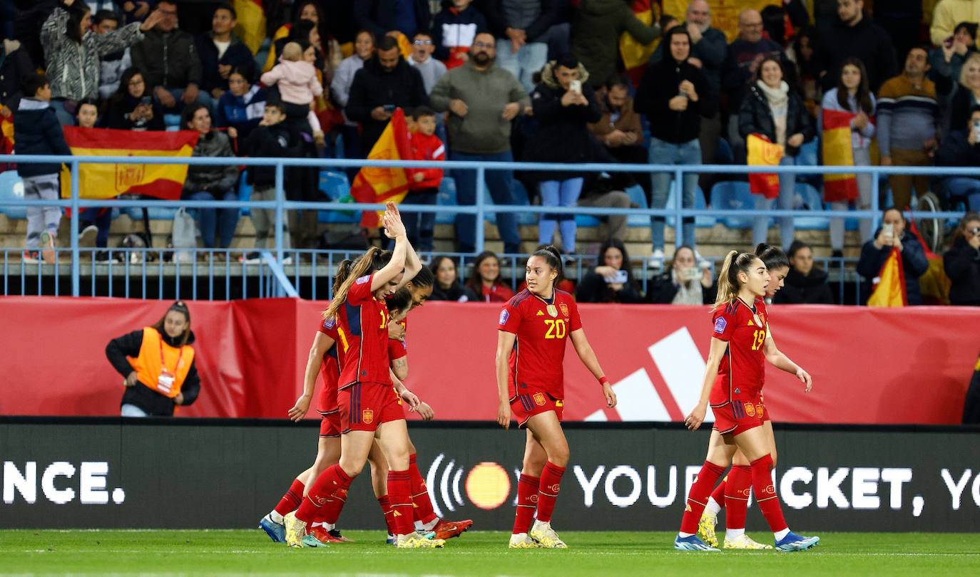 El España- Suecia en La Rosaleda, en imágenes