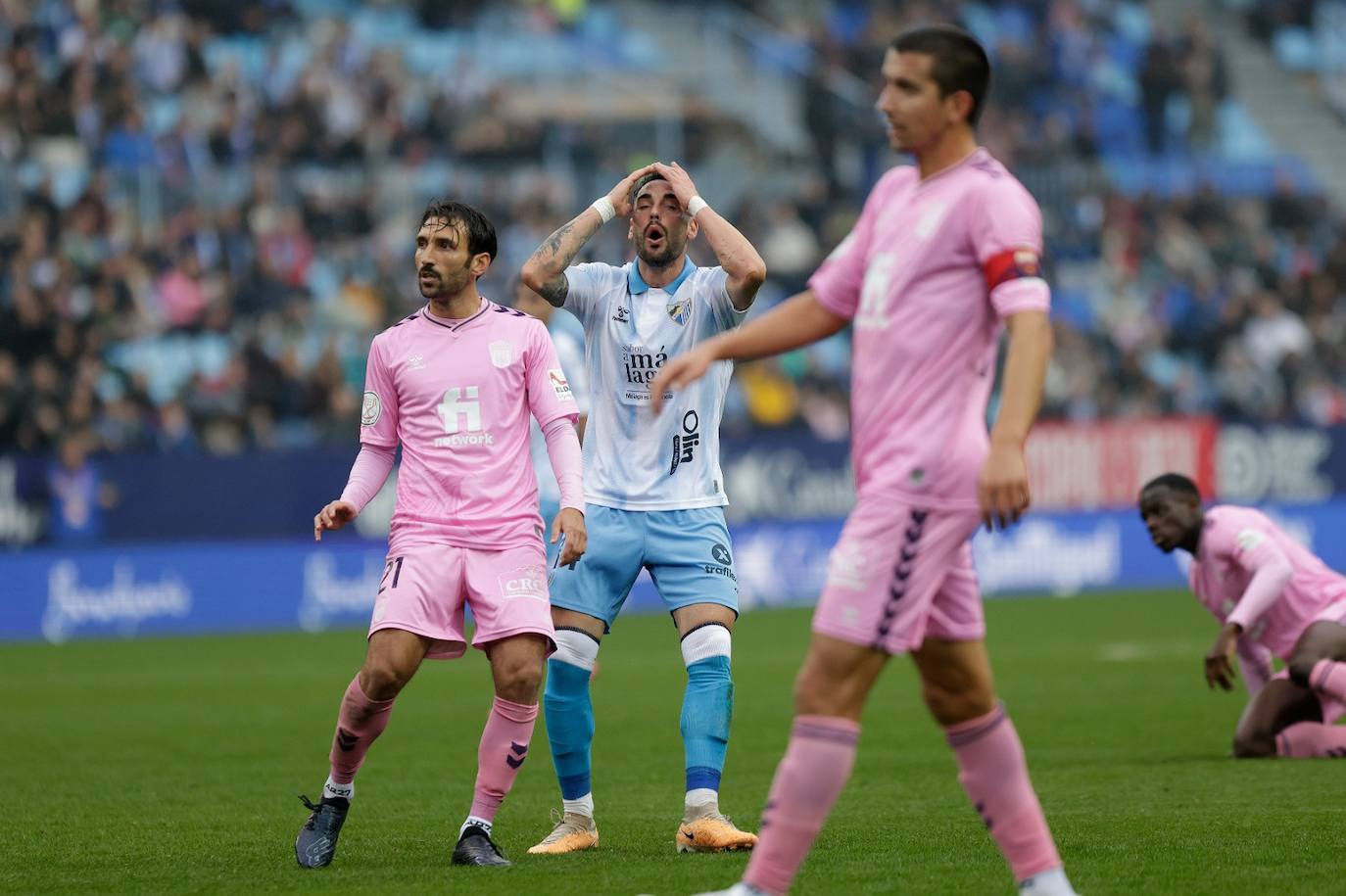 El Málaga-Eldense de la Copa del Rey, en imágenes