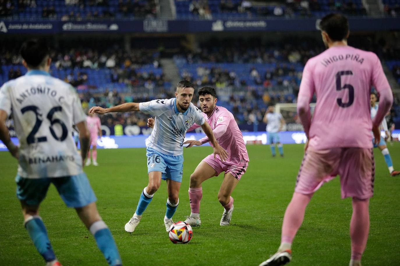 El Málaga-Eldense de la Copa del Rey, en imágenes