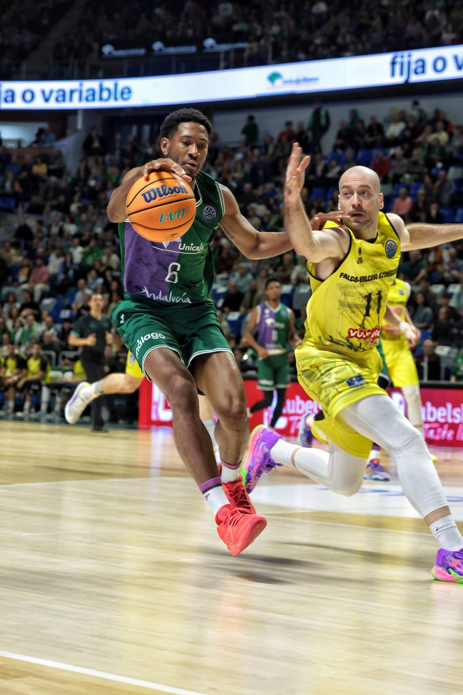 El Unicaja-Falco Vulcano Szombathely, en imágenes