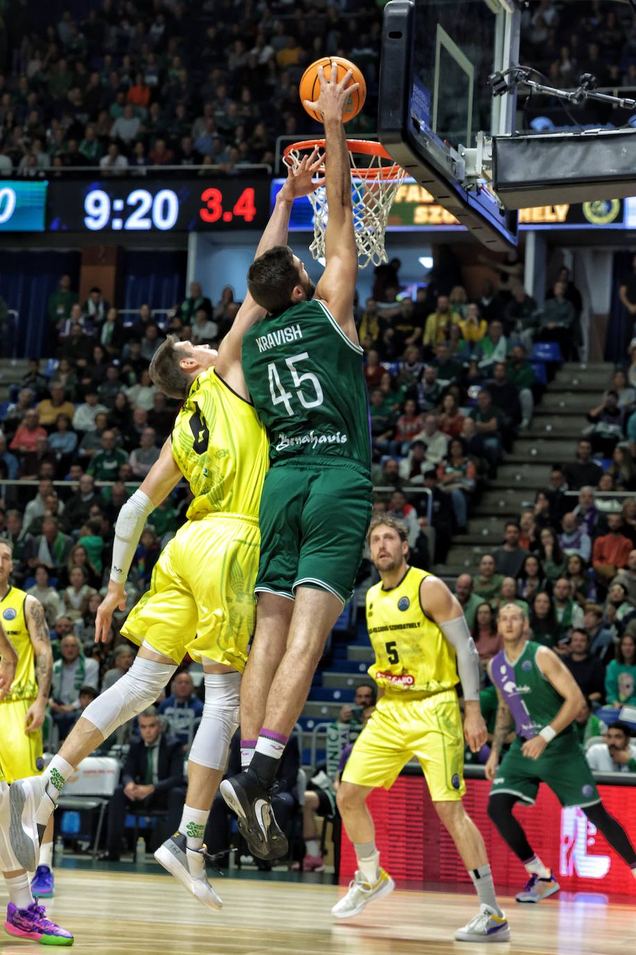 El Unicaja-Falco Vulcano Szombathely, en imágenes