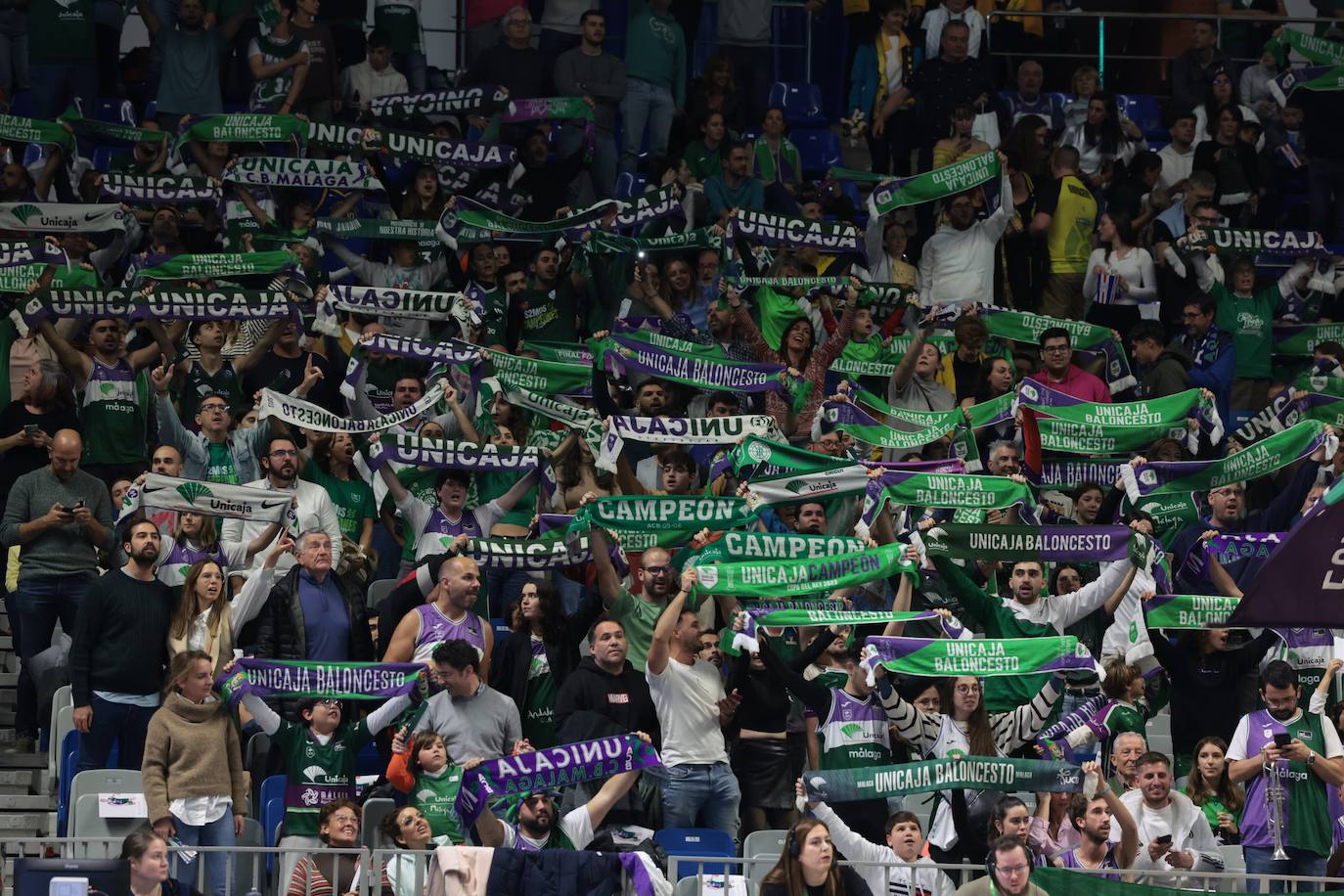 El Unicaja-Falco Vulcano Szombathely, en imágenes