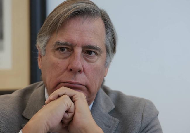 José Carlos Escribano, en un momento de la entrevista.