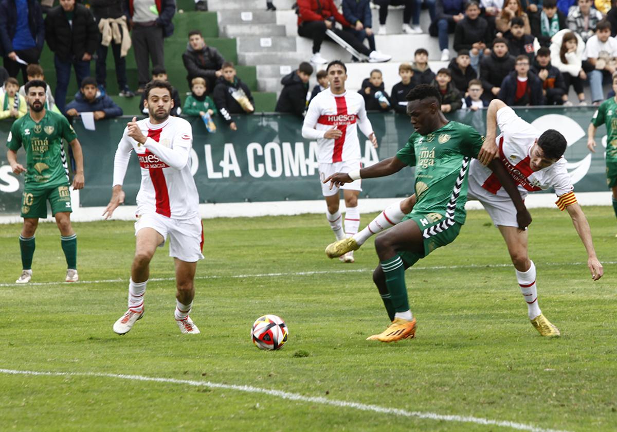 Destiny es el referente en punta en los últimos partidos, como lo fue en Copa ante el Huesca.