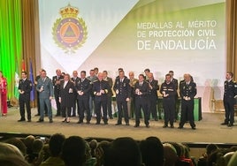 El Consorcio Provincial de Bomberos de Málaga recibe la Medalla al Mérito de Protección Civil de Andalucía