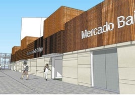 Imagen virtual incluida en el proyecto constructivo para reformar el mercado.