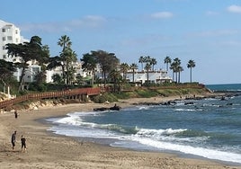 Vista de la Senda Litoral en Mijas.