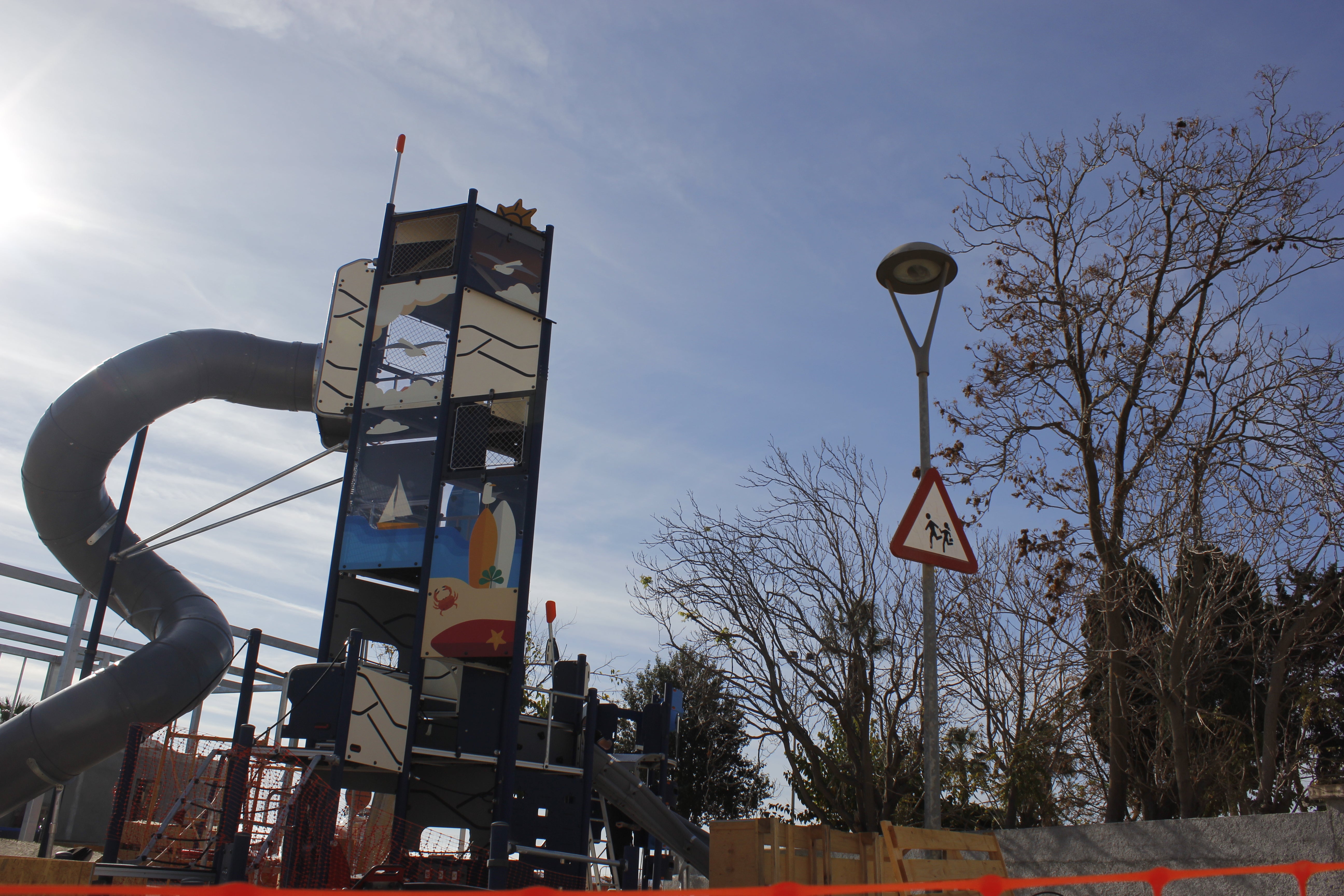 Las obras del Parque Baluma de la Cala del Moral, en imágenes