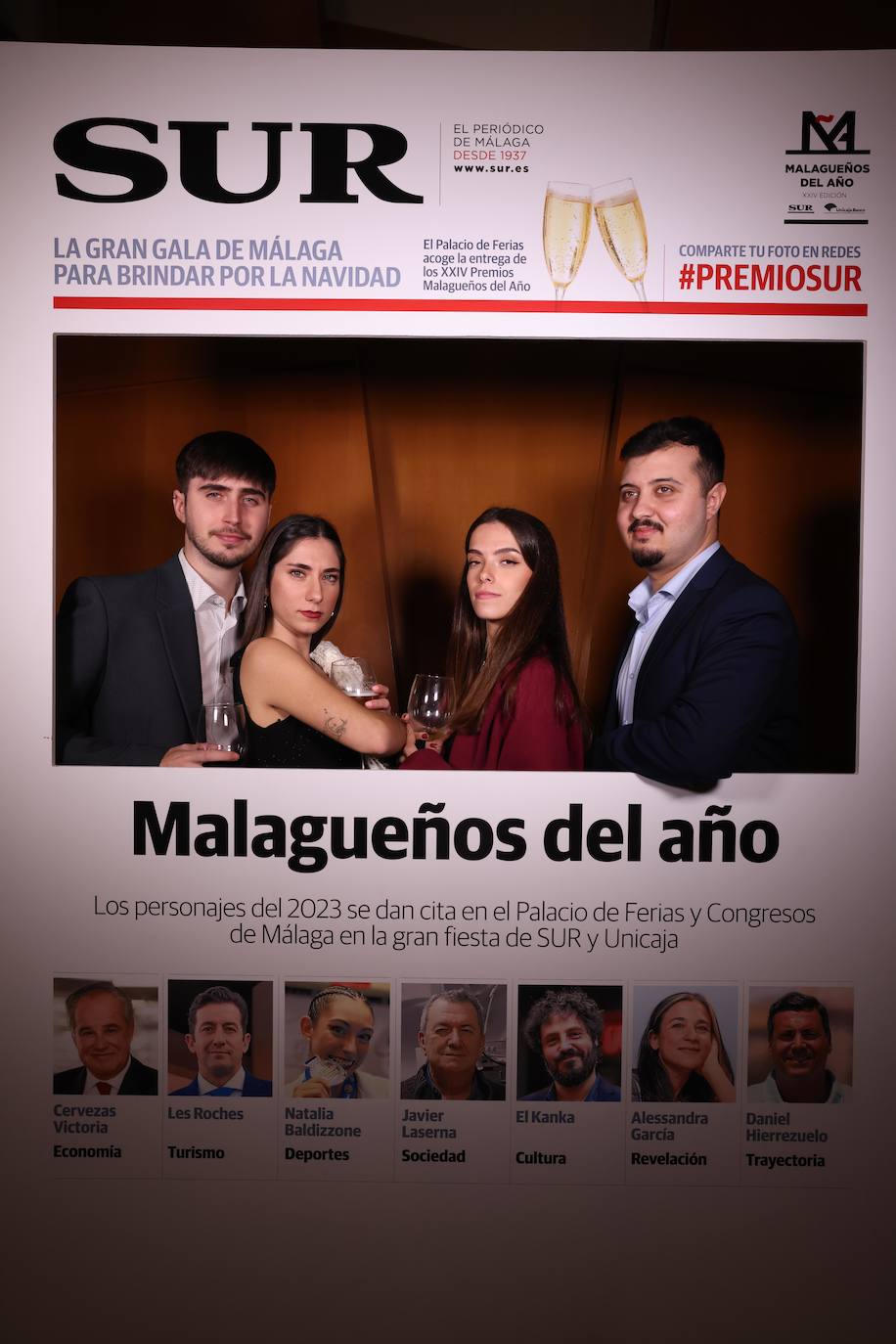 Las portadas de los invitados a los Premios Malagueños del Año 2023