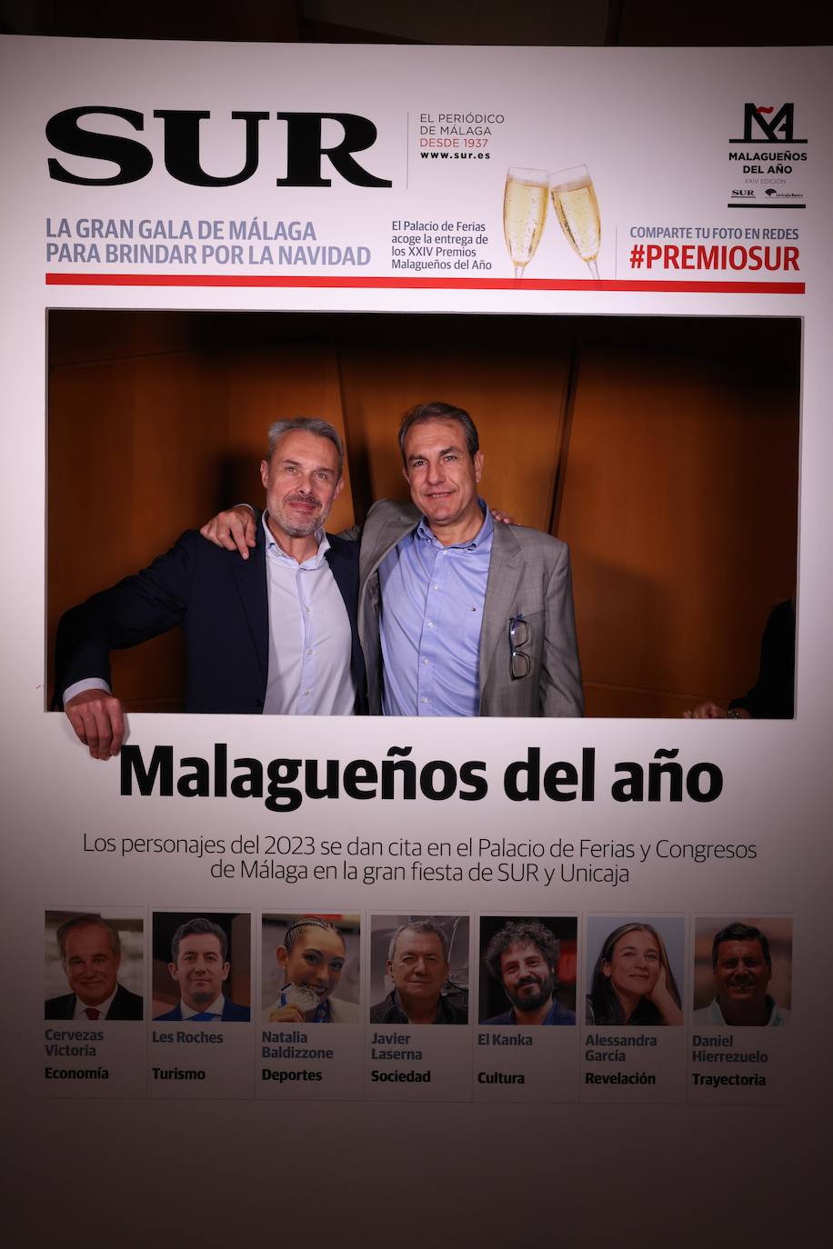 Las portadas de los invitados a los Premios Malagueños del Año 2023