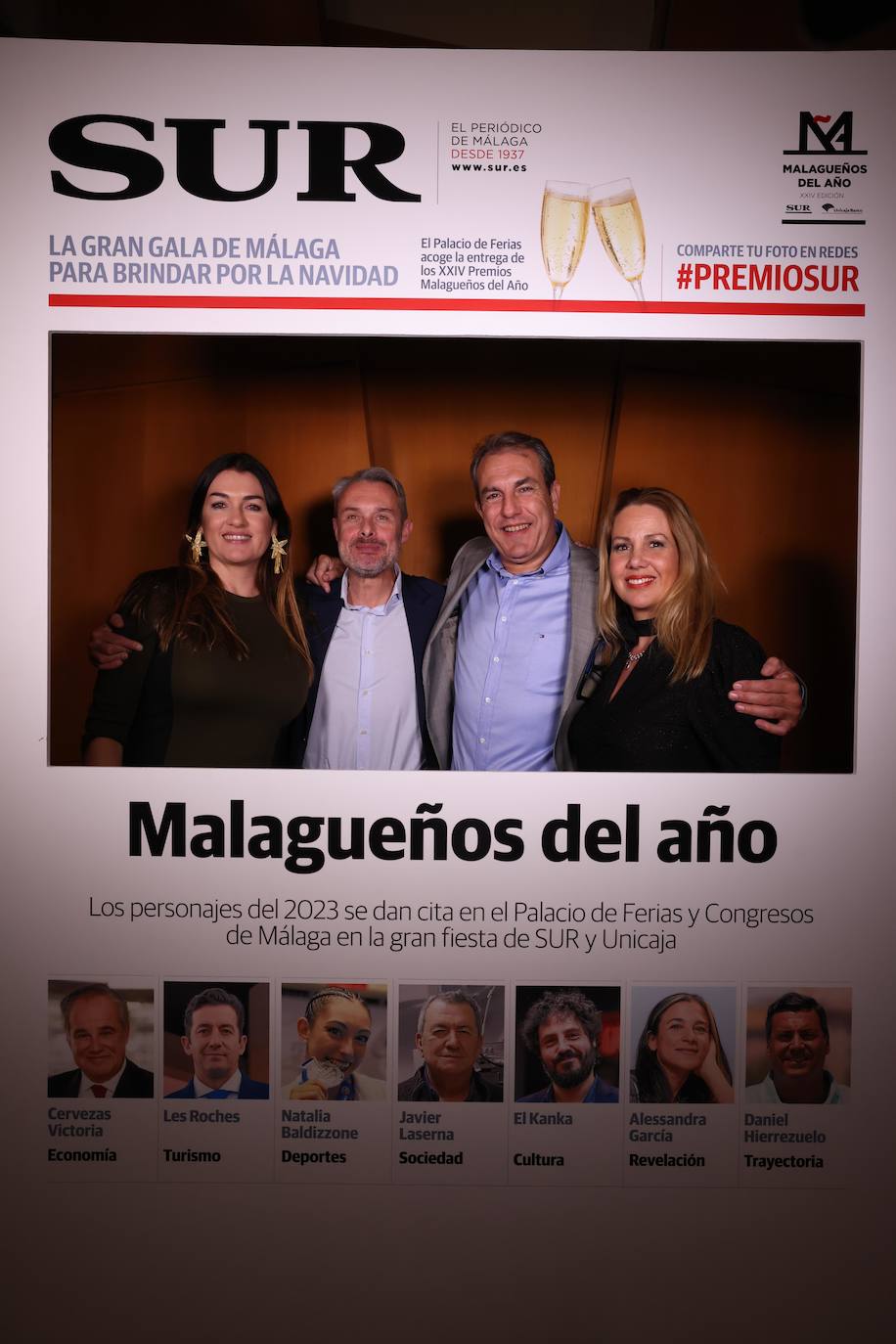 Las portadas de los invitados a los Premios Malagueños del Año 2023