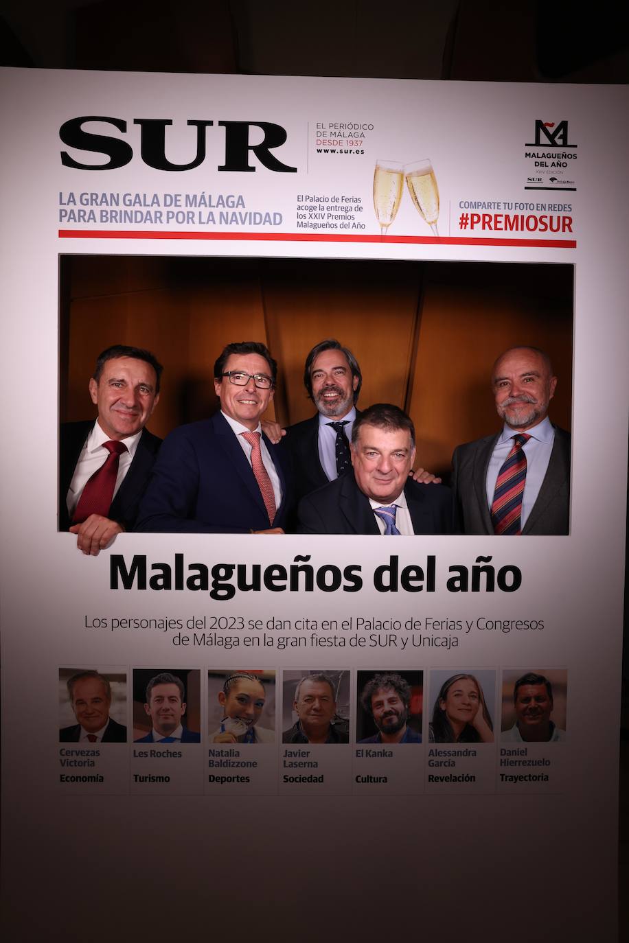 Las portadas de los invitados a los Premios Malagueños del Año 2023