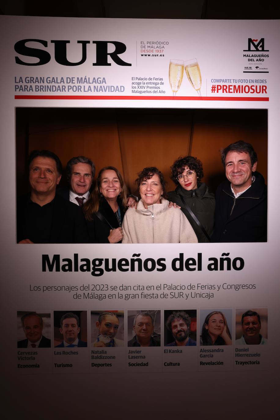 Las portadas de los invitados a los Premios Malagueños del Año 2023