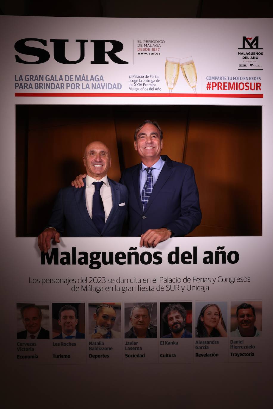 Las portadas de los invitados a los Premios Malagueños del Año 2023