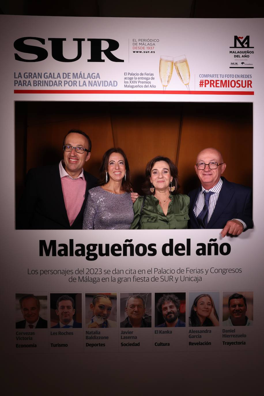 Las portadas de los invitados a los Premios Malagueños del Año 2023