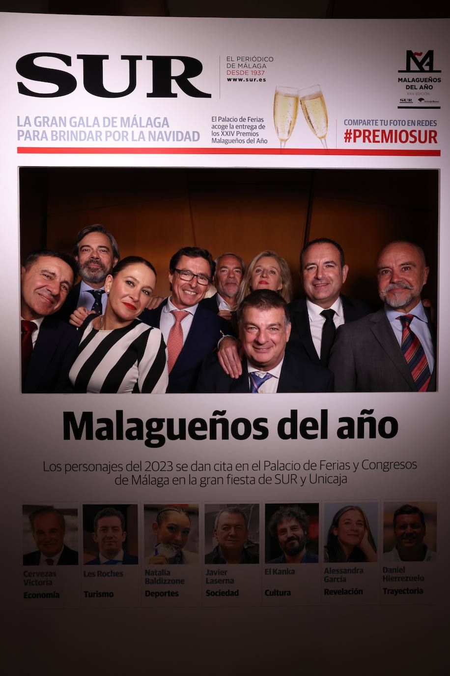 Las portadas de los invitados a los Premios Malagueños del Año 2023