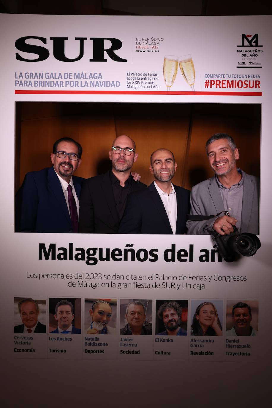 Las portadas de los invitados a los Premios Malagueños del Año 2023