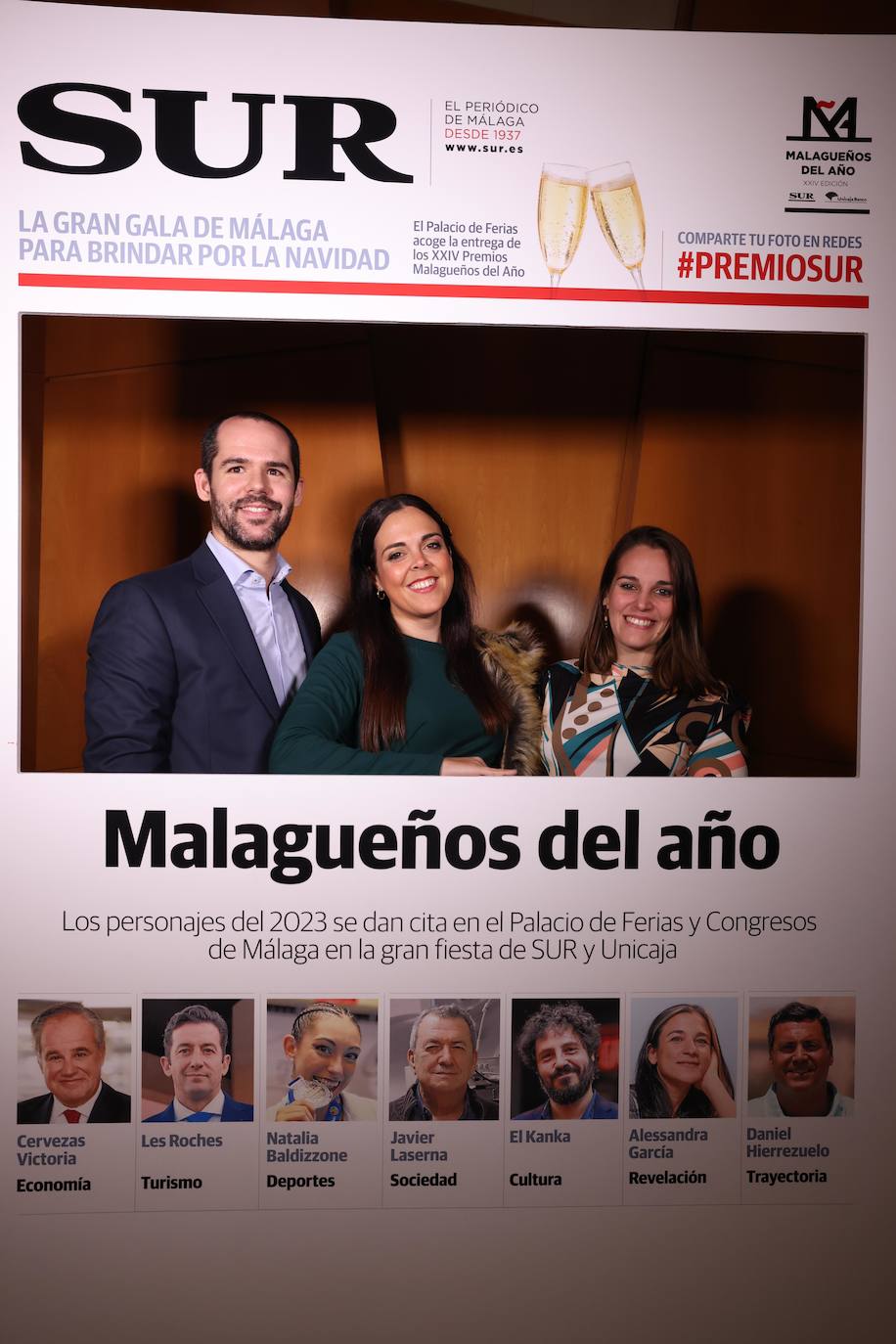 Las portadas de los invitados a los Premios Malagueños del Año 2023