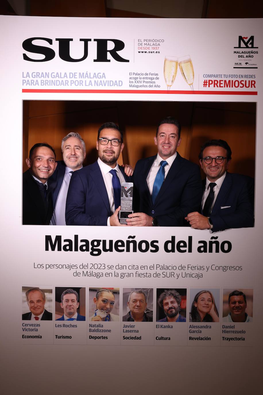 Las portadas de los invitados a los Premios Malagueños del Año 2023