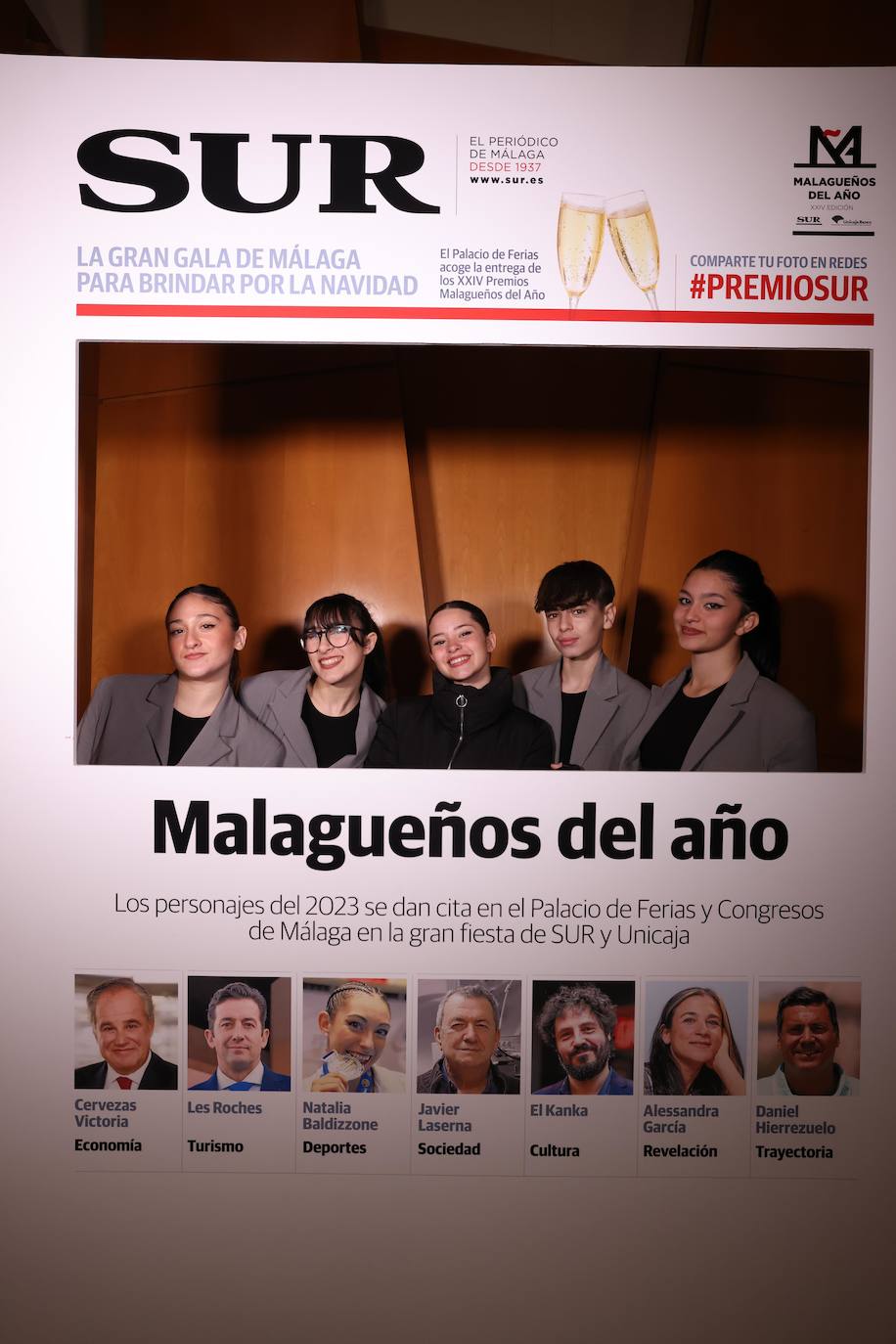 Las portadas de los invitados a los Premios Malagueños del Año 2023