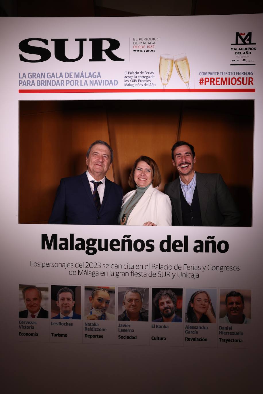 Las portadas de los invitados a los Premios Malagueños del Año 2023