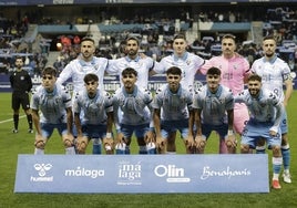 Once del Málaga en el último encuentro del año, en La Rosaleda contra el Algeciras.